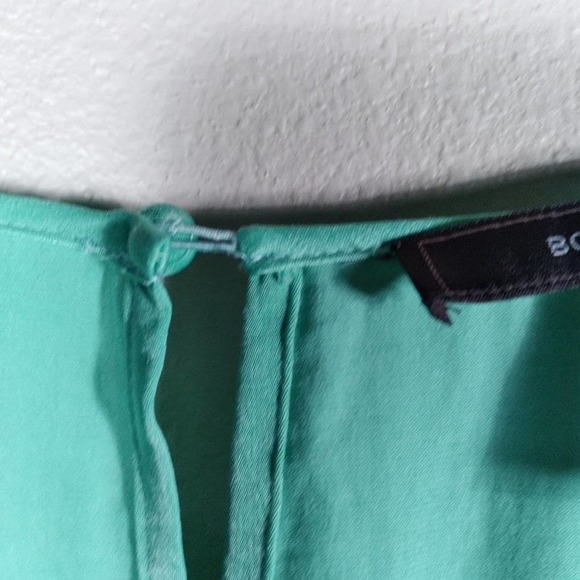 BCBGMAXAZRIA Light Aqua Smocked Lara Dress - Picture 8 of 13
